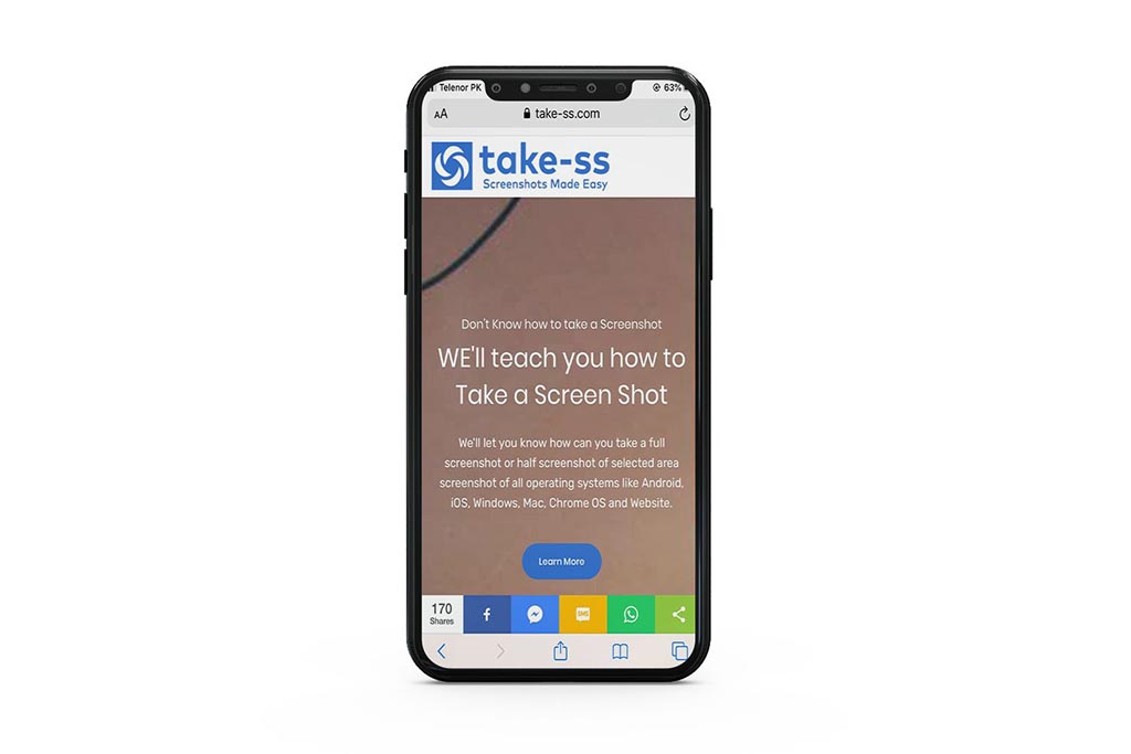 How To Take a Screenshot in iPhone X