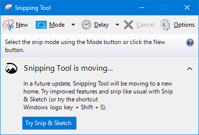 How to take screenshot using Snipping Tool